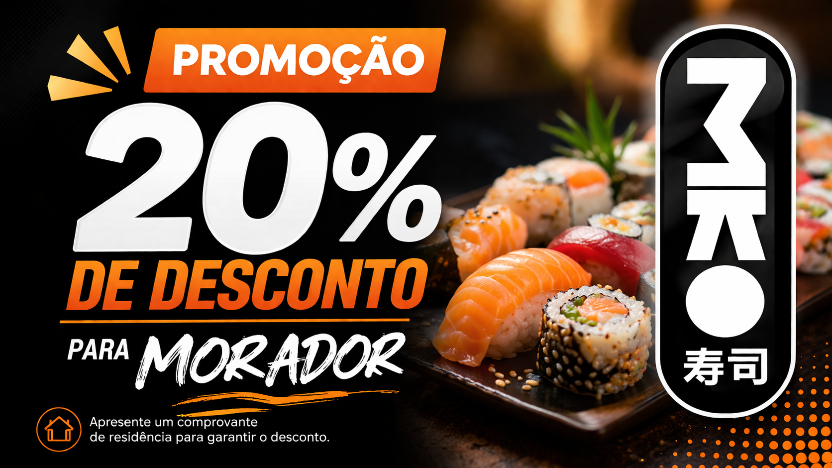20 % de Desconto no Maki!